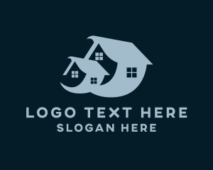 Land Developer - Organic Swoosh Roofing logo design