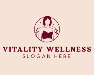 Woman Lingerie Wellness logo design