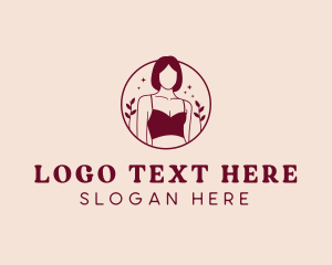 Dermatology - Woman Lingerie Wellness logo design