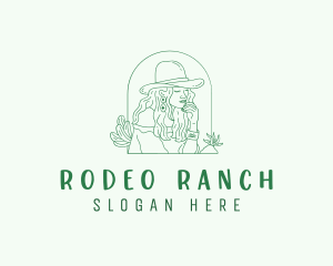 Cowgirl Fashion Boutique  logo design