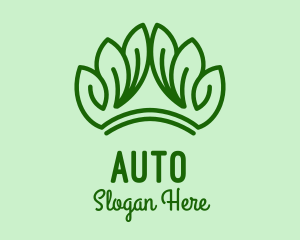 Herbal - Nature Leaf Crown logo design