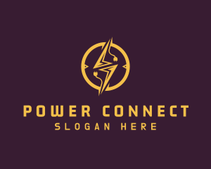 Plug - Electrical Plug Thunder logo design