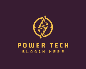 Electrical Plug Thunder logo design