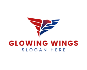 USA Eagle Wings logo design