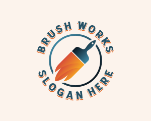 Brush - Paint Brush Painting logo design