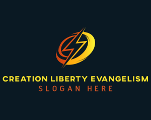 Energy Volt Lightning logo design