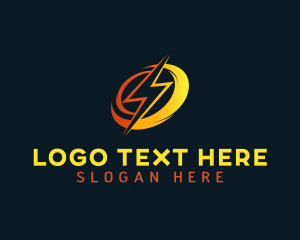 Thunder - Energy Volt Lightning logo design
