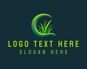 Greenery - Grass Lawn Garden logo design