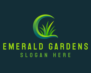 Grass Lawn Garden logo design