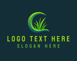 Grass Lawn Garden Logo