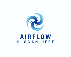 Fan Propeller Airflow logo design