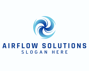 Fan Propeller Airflow logo design