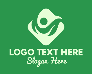Organic - Environment Friendly Person logo design
