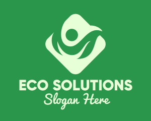 Environment Friendly Person logo design