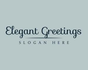 Elegant Boutique Cursive logo design