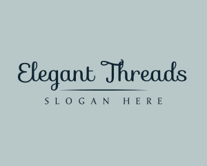 Elegant Boutique Cursive logo design