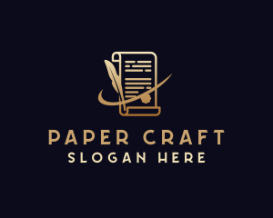 Legal Notary Paper logo design