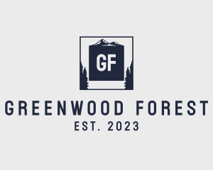 Frame Forest Nature logo design