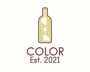 Wine Bottle - Wine Bottle Liquor logo design