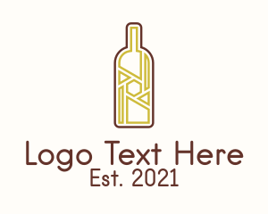 Liquor Store - Wine Bottle Liquor logo design
