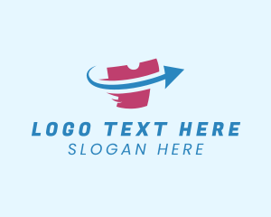 Ecommerce - Clean Shirt Arrow logo design