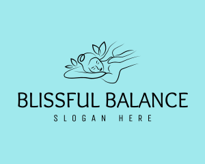 Natural Spa Massage logo design