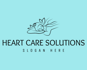 Natural Spa Massage logo design