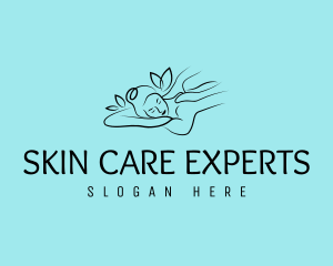 Natural Spa Massage logo design