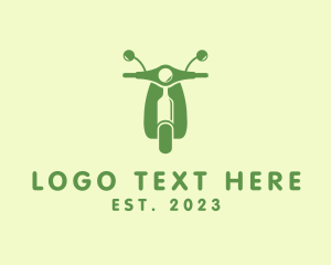 Antique - Wine Bottle Scooter logo design