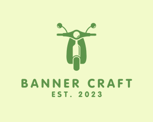 Wine Bottle Scooter logo design