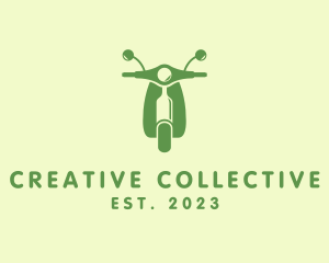 Wine Bottle Scooter logo design