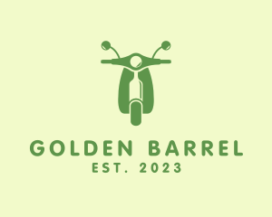 Whiskey - Wine Bottle Scooter logo design