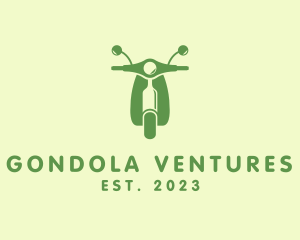 Wine Bottle Scooter logo design