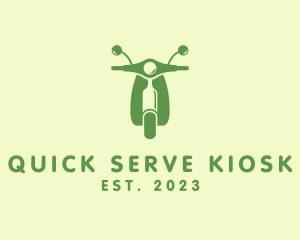 Wine Bottle Scooter logo design