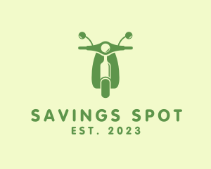 Wine Bottle Scooter logo design