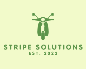 Wine Bottle Scooter logo design