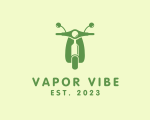 Wine Bottle Scooter logo design