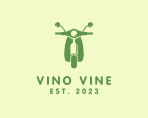 Wine - Wine Bottle Scooter logo design