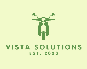 Wine Bottle Scooter logo design