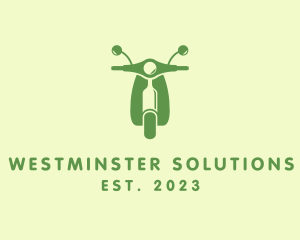 Wine Bottle Scooter logo design