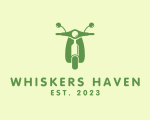 Wine Bottle Scooter logo design