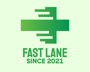 Fast Green Cross logo design