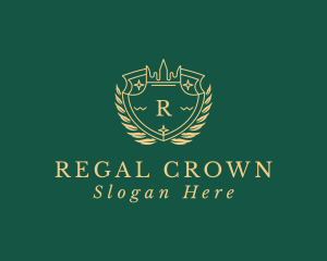 Crown Royalty Shield logo design