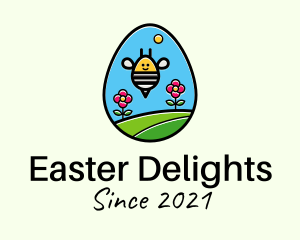 Garden Bee Egg logo design