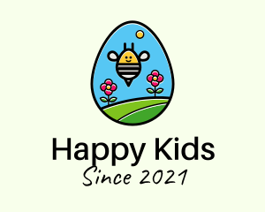 Garden Bee Egg logo design