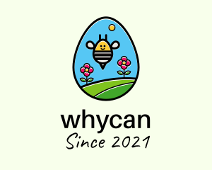 Garden Bee Egg logo design