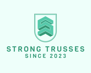 Green Shield Badge logo design