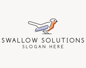 Swallow - Cardinal Bird Zoo logo design