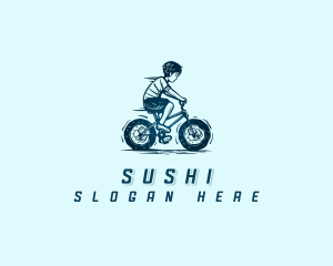 Bicycle Sushi Delivery logo design