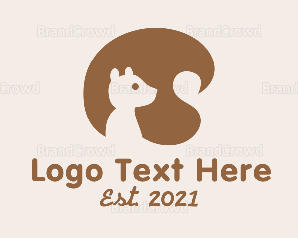 Brown Squirrel Tail Logo